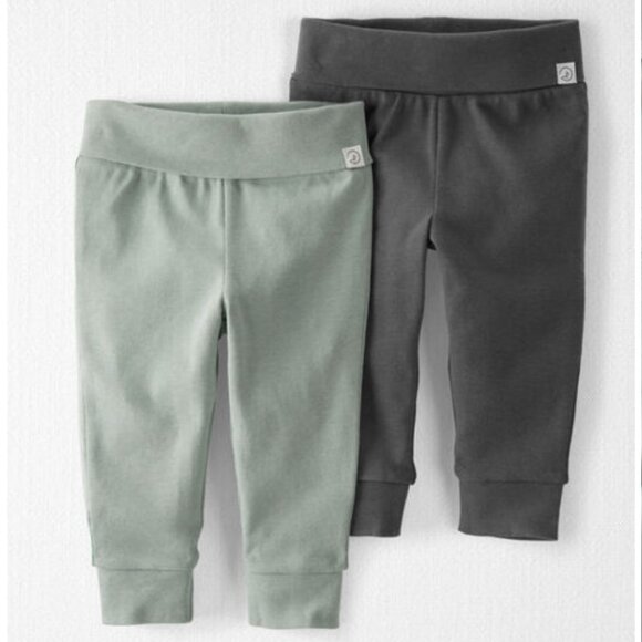 NWT Little Planet Carter's Organic Cotton Joggers Pants SET of 2 (9-Month Size) - Picture 1 of 8